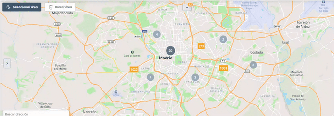 Geoplanning - clic trabajos de un cluster